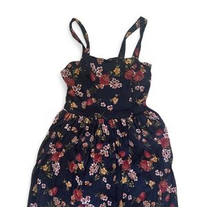 Xhilaration black Floral Mini Dress